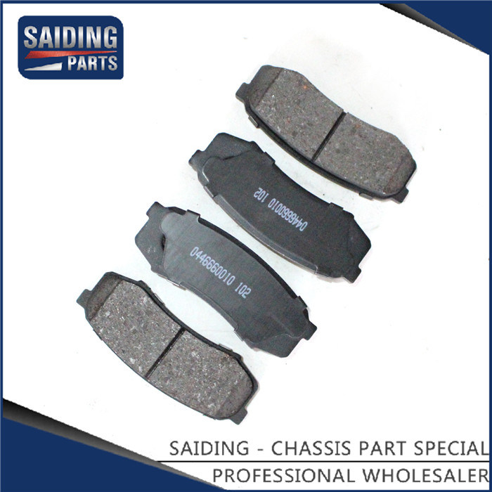 Saiding Genuine Auto Parts 04466-60010 Pastillas de freno de metal bajo para Toyota Land Cruiser 01/1990-11/2006 3f 1hdt