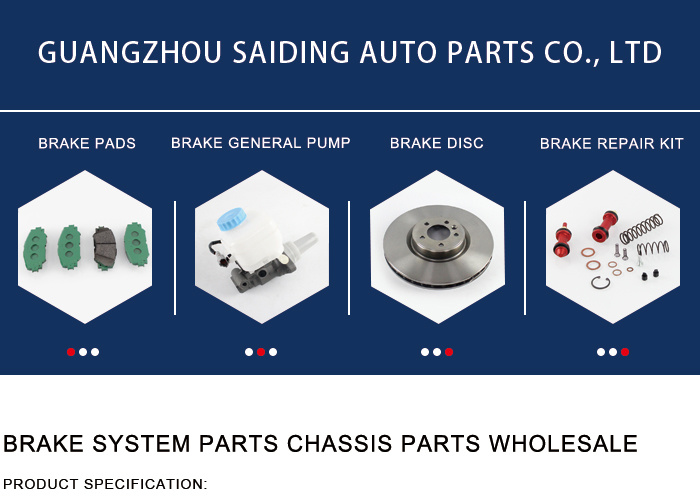 Pastilhas de freio semimetálicas de alta qualidade Saiding 04466-32050 Autopeças para Toyota Avensis