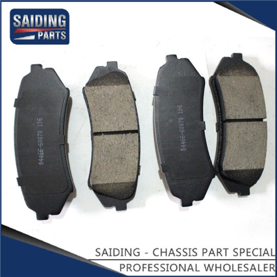 Saiding Genuine Auto Parts 04466-60070 Ceramic Brake Pads for Toyota Land Cruiser 01/1998-08/2007 Fzj100 Hdj100 Uzj100 1fzfe 2uzfe 1hdfte