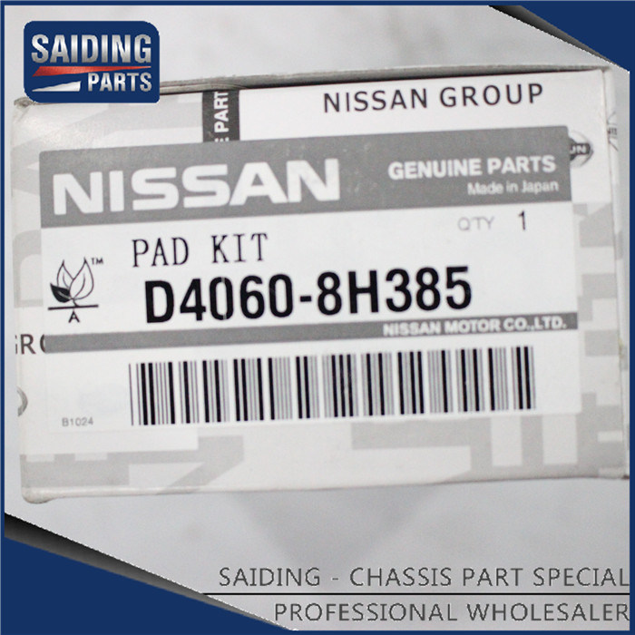 Pastilla de freno de disco D4060-8h385 para accesorio automotriz Nissan