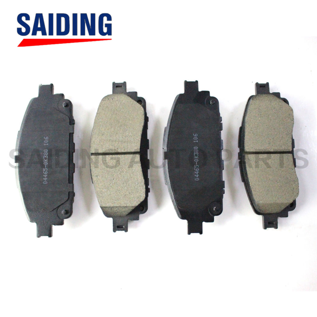 Saiding Auto Parts Semi Metal Pastillas de freno delanteras 04465-0K380 para Toyota Hilux 1grfe Ggn120