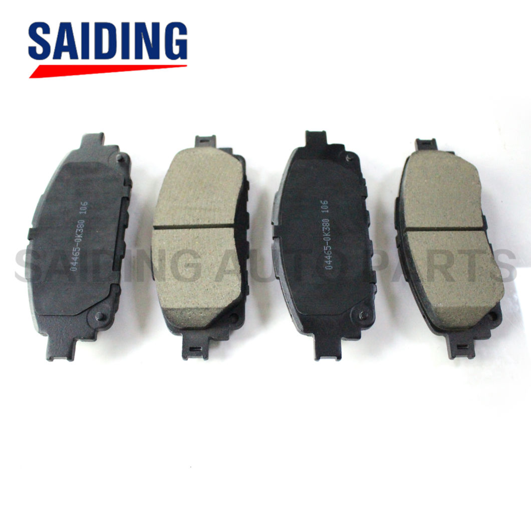 Saiding Auto Parts Semi Metal Pastillas de freno delanteras 04465-0K380 para Toyota Hilux 1grfe Ggn120